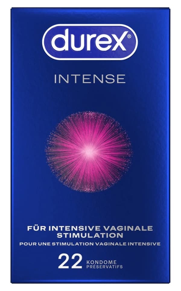 Durex Ribbed Mint Intense Orgasmic Kondomer 22 st