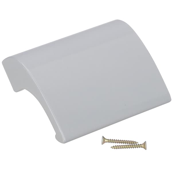 BalK aluminium DE LUXE metallhandtag SILVER + skruvar
