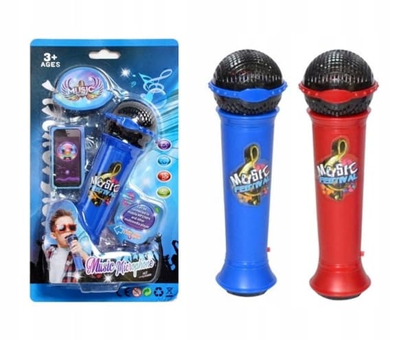 MIKROFON TIL BØRNEKARAOKE MP3/MP4-tilslutning til børn