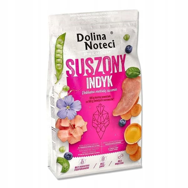 Dolina Noteci Premium Kalkon Torrfoder för Hundar 9 kg Påse