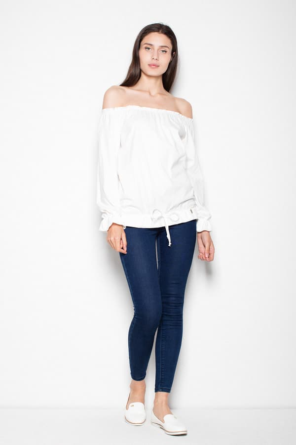 VT012 bluse ecru str. M