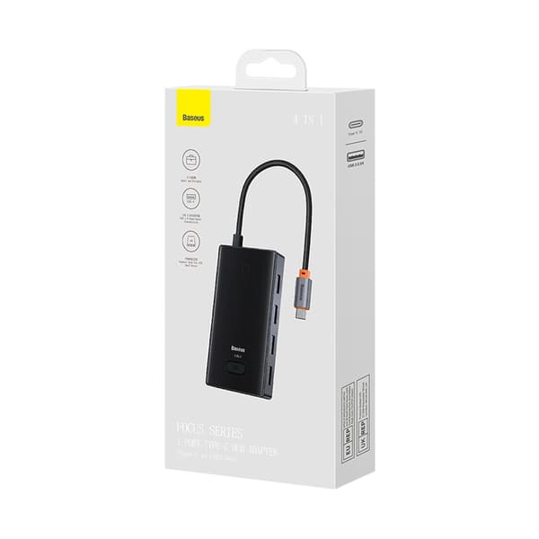 Hub-splitter USB-C til 4x USB-A - Grå