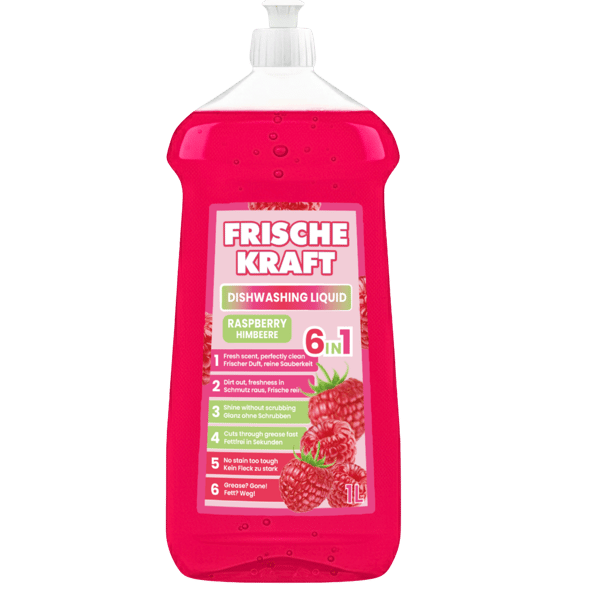 Frische Kraft 6in1 Hallon Diskmedel 1l