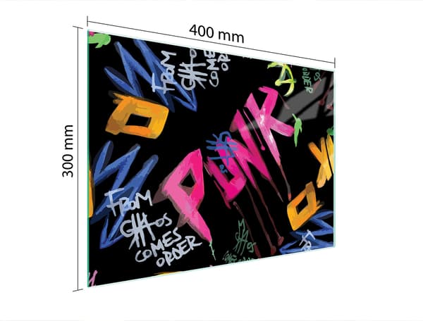 GLAS SKÄRBRÄDA 40x30 MUSIK