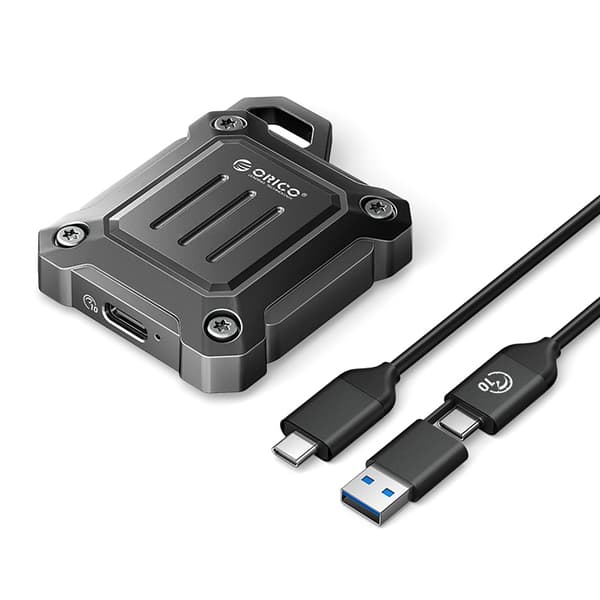 XAM2 M.2 2230 USB-C Taktisk Forstærket Diskbås - Sort