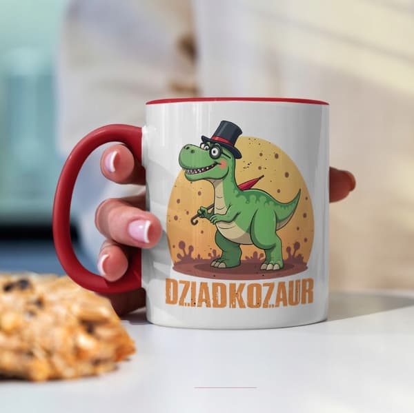 MUGG TILL FARFARS ROLIG DINOSAURIE FARFARS SAURUS T-REX FARFARS DAGSPRESENT