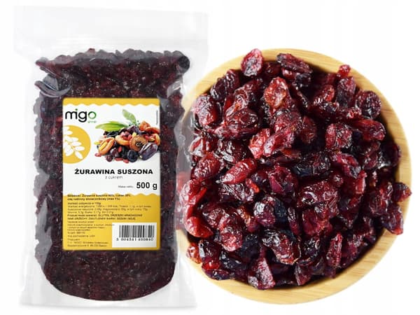 Tørrede tranebær (500g) - MIGOgroup