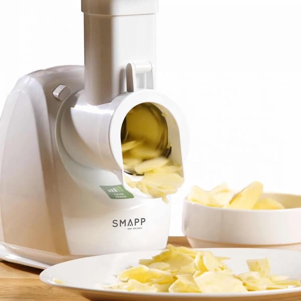 SMAPP vit köttkvarn med strimlare
