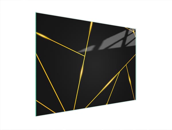 SKÄRBRÄDA I GLAS 40x30 SVART