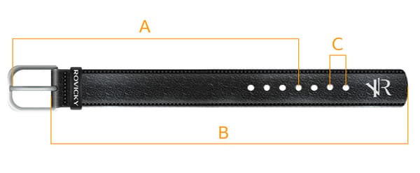 PTN BSL-95-WAY-5171 Sort læderbælte