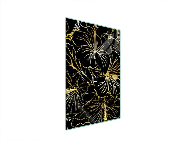 GLAS SKÆREBRÆT 35x52 BLOMSTER