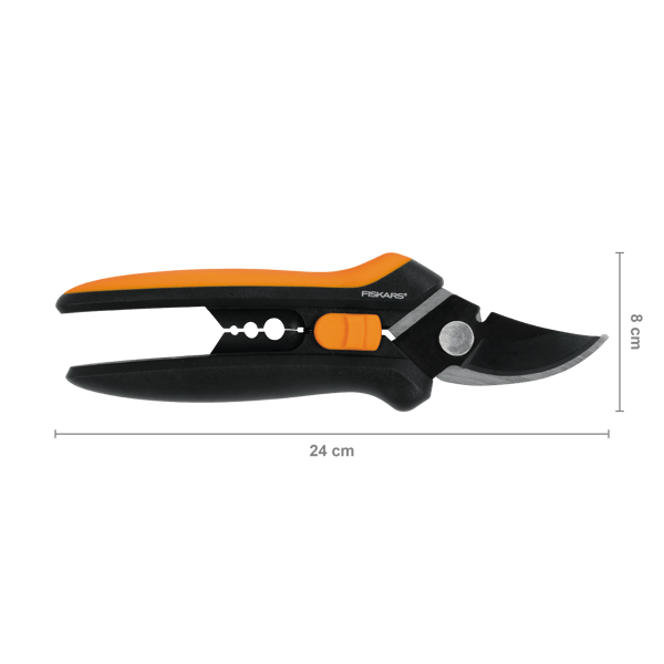 FISKARS SOLID Trädgårdssekatör för att klippa blommor och kvistar - Trådavbitare