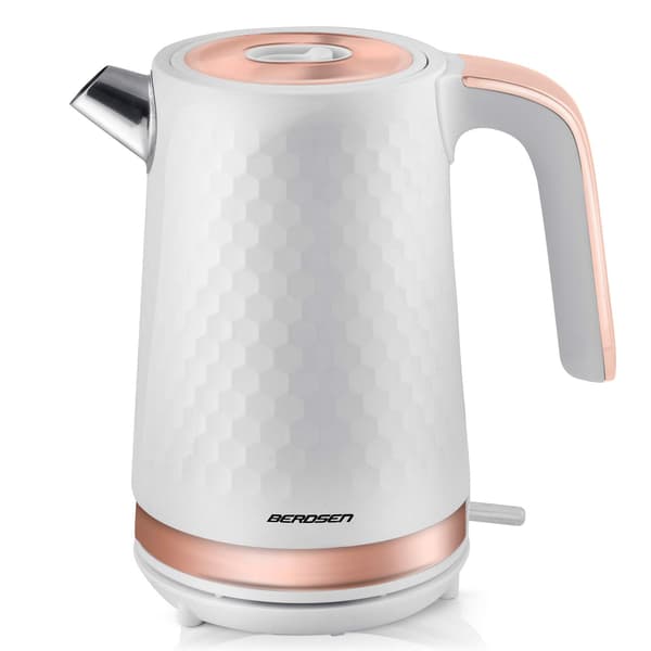 Vattenkokare 1,7l Berdsen BD-705 vit och koppar