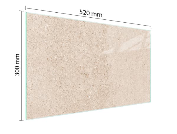 GLASSKÆREBRÆT 52x30 BEIGE