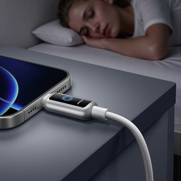 USB-A - iPhone Lightning 3A Kabel 1,2m - Hvid