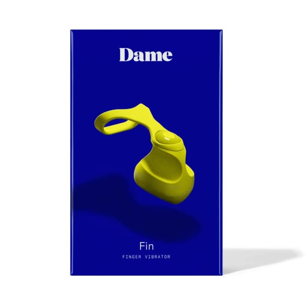 Dame Fin Fingervibrator Gul