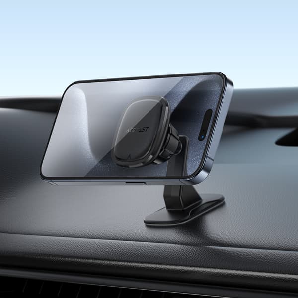 Magnetisk smartphoneholder til instrumentbræt - sort