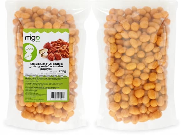 Paprikasmagede jordnødder 250g - MIGOgroup