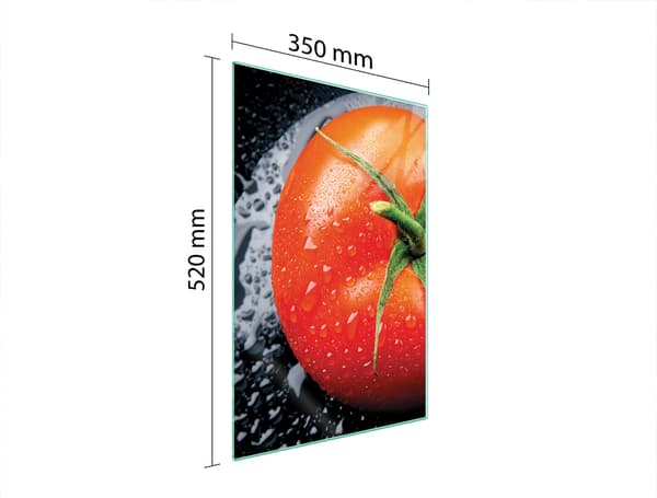 GLAS SKÆREBRÆT 35x52 TOMAT