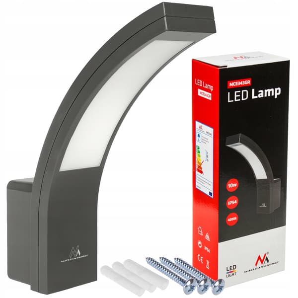Maclean MCE343 GR LED-seinävalaisin ulkojulkisivuihin