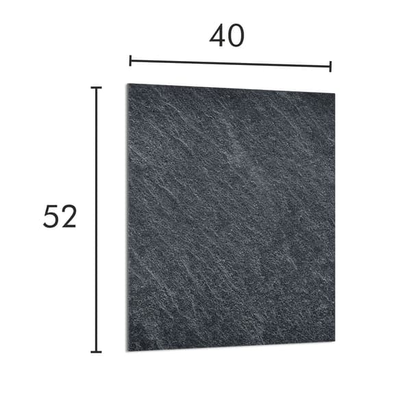 GLAS SKÄRBRÄDA 40x52 SKIFFER