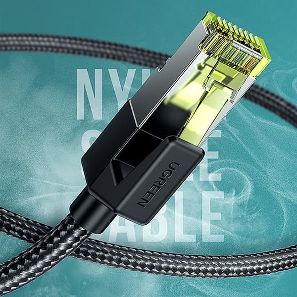 Ethernet-patchkabel RJ45 Cat 7 10 Gbps 3m - Sort