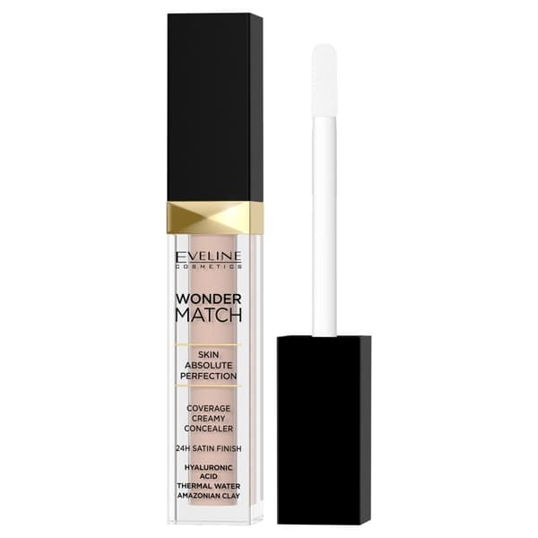 Eveline Wonder Match Liquid Coverage Concealer Nr 20 Peach 7ml