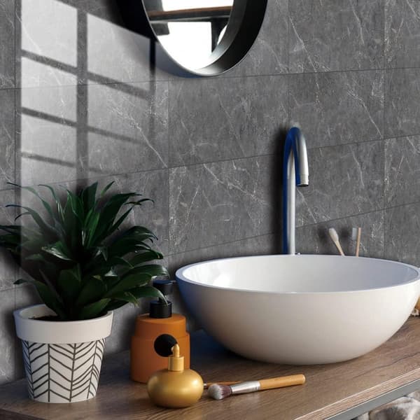 SELVKLÆBENDE MARMOR PVC LAMINATPANEL BLANK 80x40 cm panel12