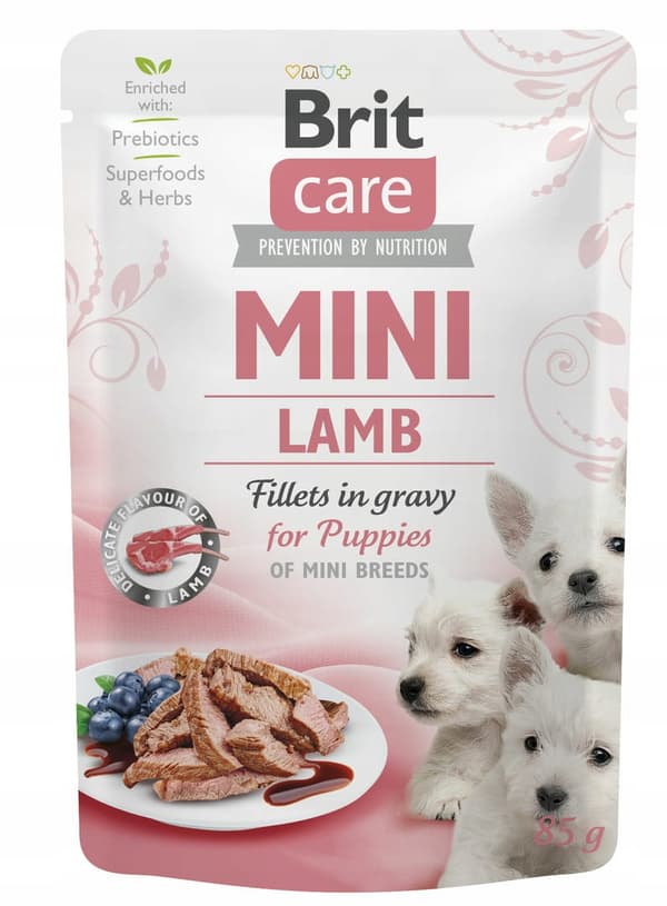 BRIT Care Mini Puppy Lamb - vådfoder til hunde - 24x85 g