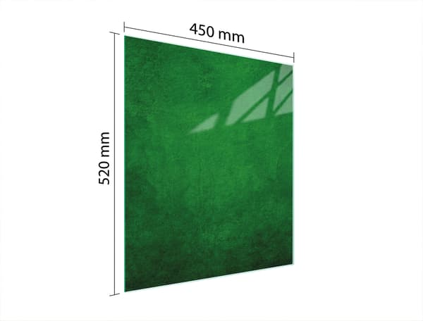 SKÄRBRÄDA I GLAS 45x52 GRÖN