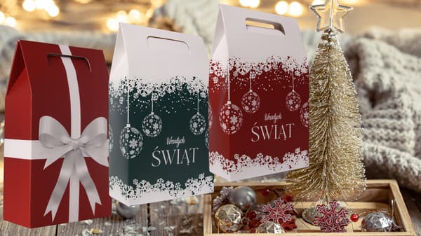 Papppåse presentförpackning dekorativ julklappsförpackning