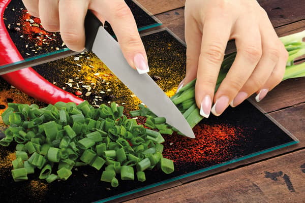 GLASPLADE TIL KØKKEN 2x35x52 CHILI