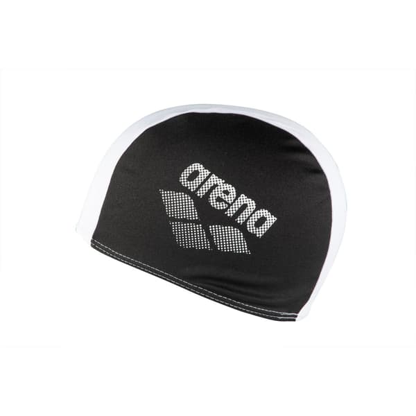 Arena POLYESTER II JUNIOR ONE SIZE SORT HVID Badehætte
