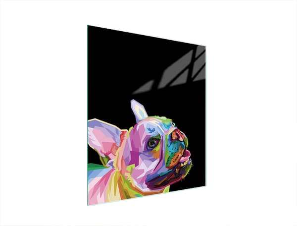 GLAS SKÄRBRÄDA 45x52 HUND