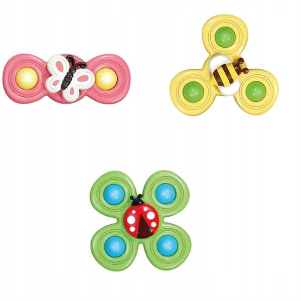 3 sensoriske sugekopper rasle spinner ME-042