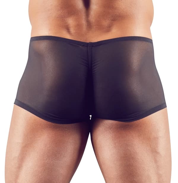 Svenjoyment Sorte Semi-Transparente Boxershorts Med Penisbule M