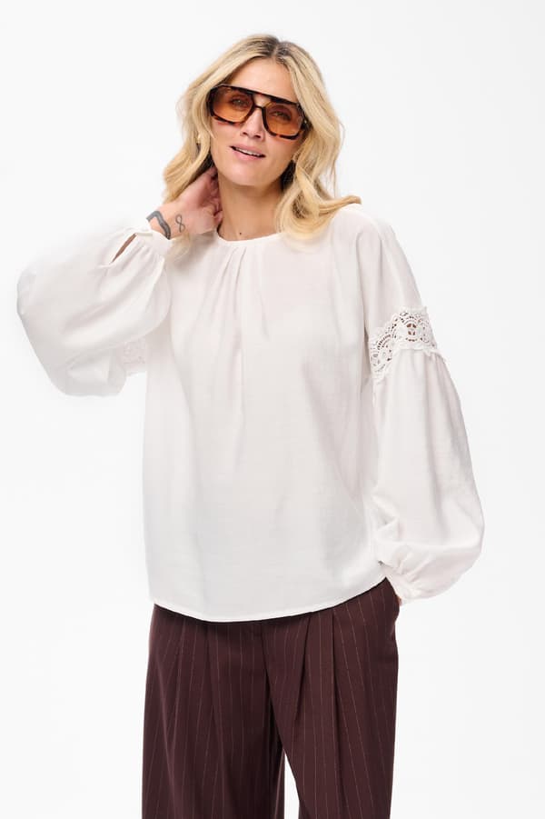 Damebluse Mela Ecru 42
