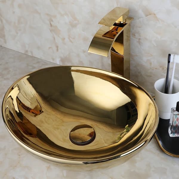 SOFIA GOLD HÅNDVASK - BORDPLADE SKU REA-U9015