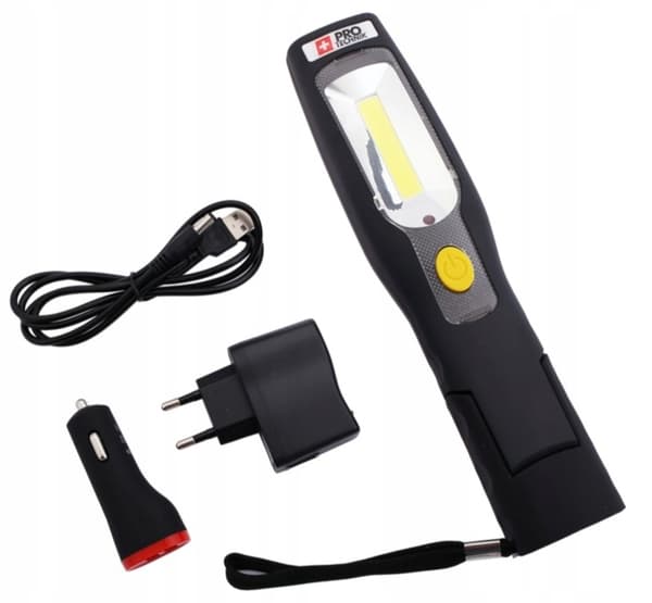 3W COB + 6LED työpajalamppu langaton taskulamppu