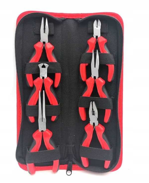 Mini-kombinationstänger, set med 6 delar, precision 125 mm, SilverTools