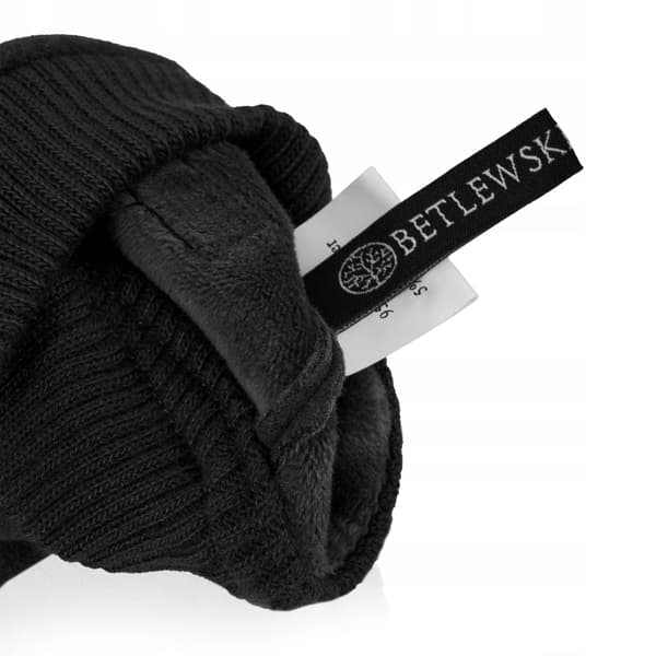 GFM-04 SORTE FLØJLSHANDSKER TIL HENDRE