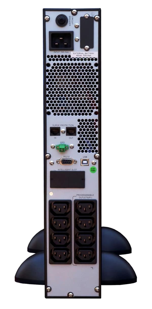 UPS ORVALDI V2000+ sinus 2U LCD Line-Interactive nødstrømforsyning