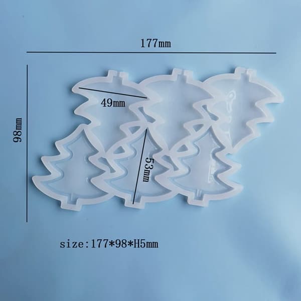 Silikonform för isomalt julgranar
