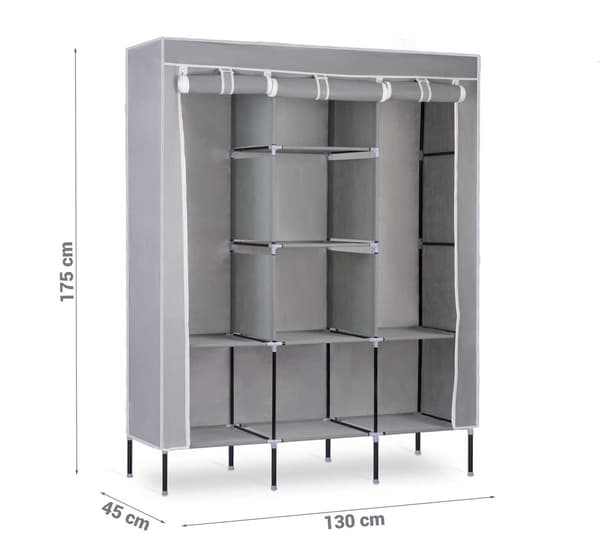 Massido tekstilgarderobe - grå