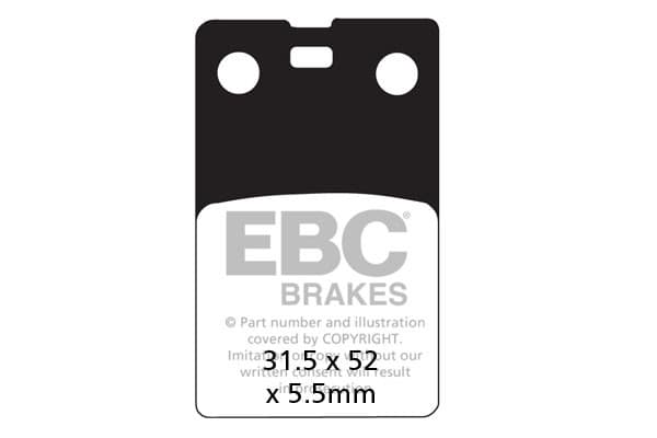 EBC FA099 bremseklodser (sæt til 1 skive)