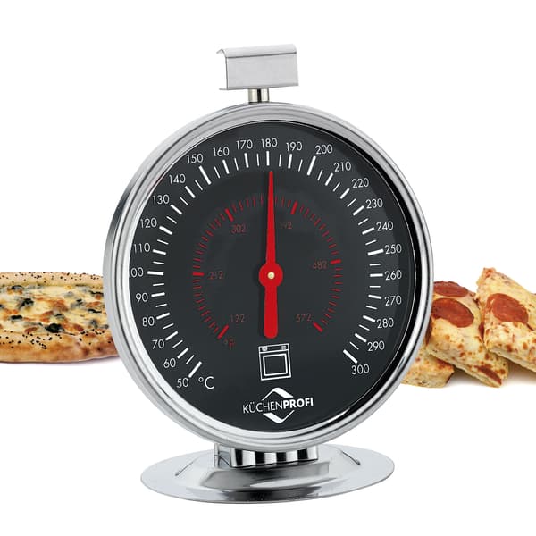 Ovntermometer, rustfrit stål, diameter 7,5 cm, 50-300°C / Køkkenprofi