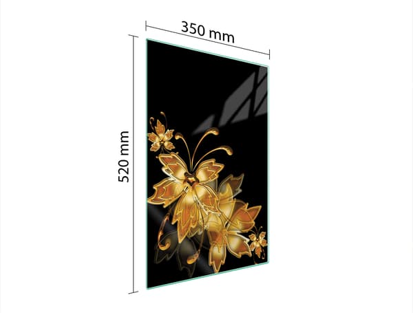 GLAS SKÆREBRÆT 35x52 GULD