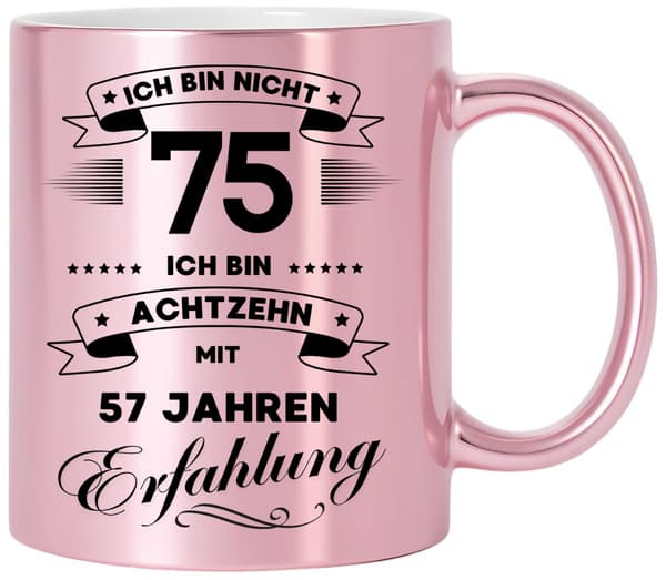 Rolig muggpresent till en 75-årsdag