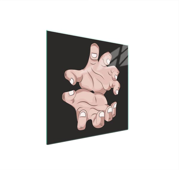 GLASSKYDDSPLÅT FÖR SPIS 50x52 HAND