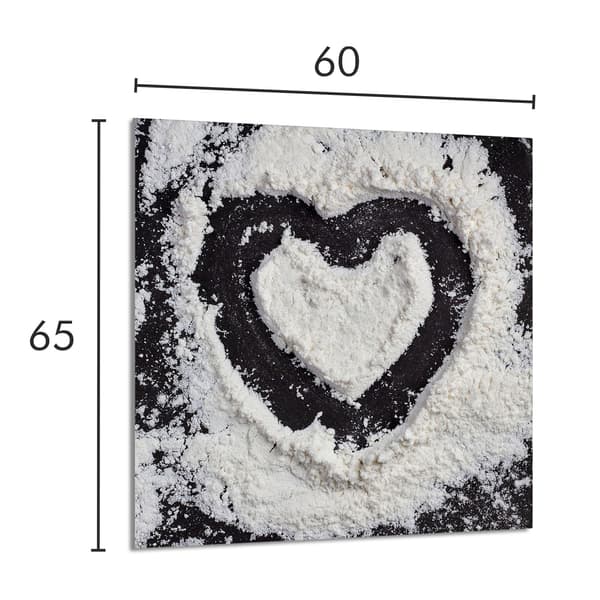 KEITTIÖN LASIPANEELI 60x65 Sydän